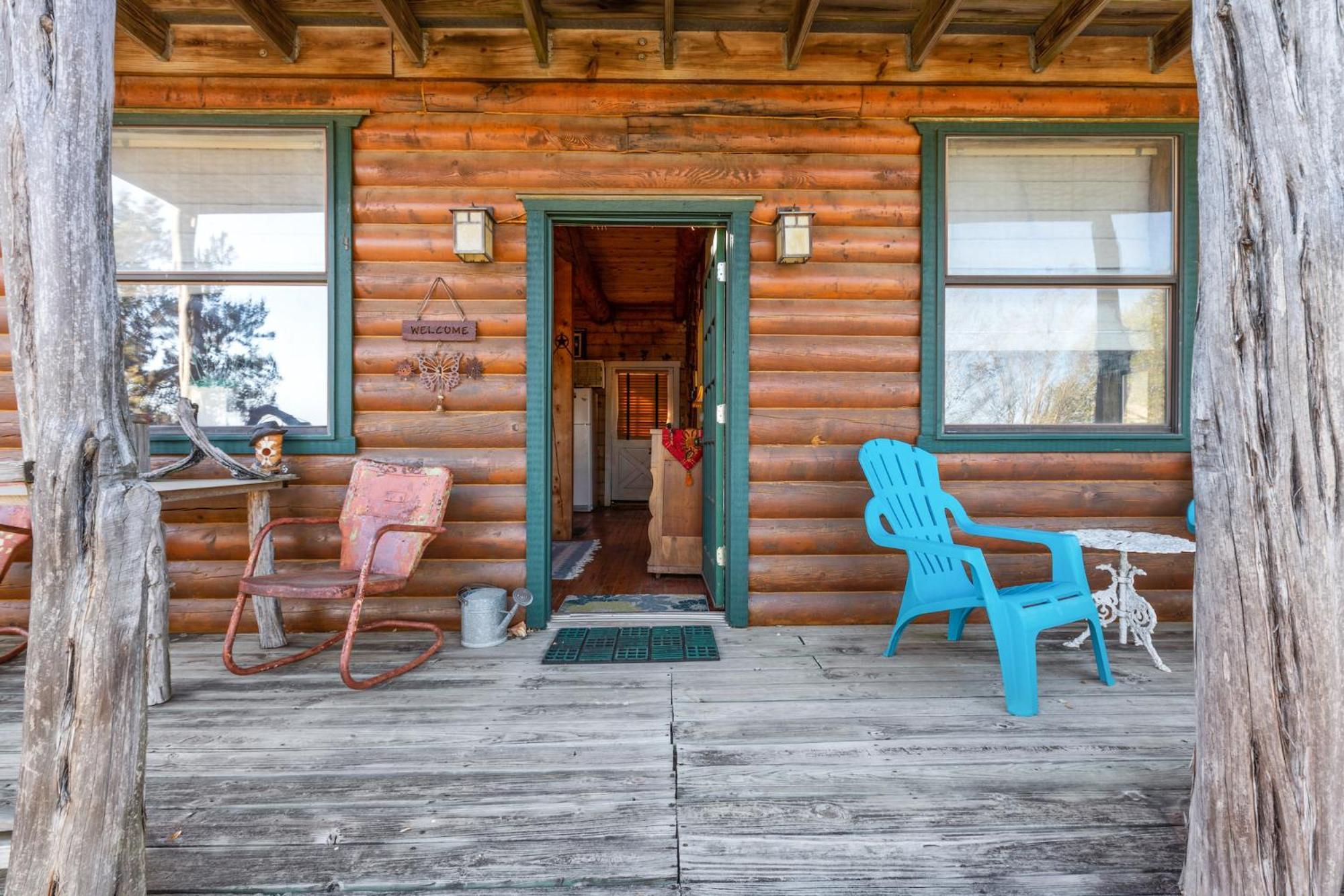 פרדריקסברג Mighty Oak Log Cabin מראה חיצוני תמונה