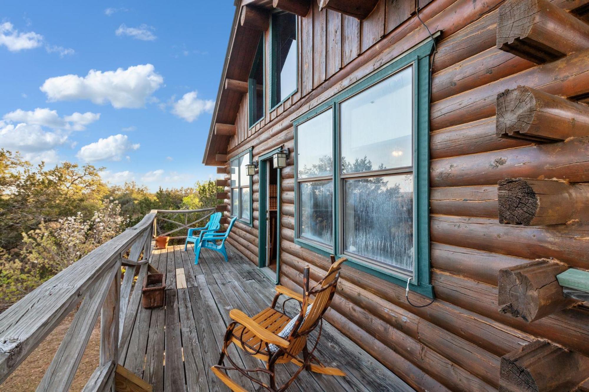 פרדריקסברג Mighty Oak Log Cabin מראה חיצוני תמונה